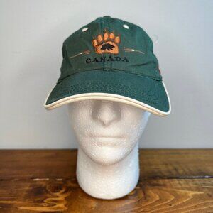 Canadian Original Headwear Adult Green Bear Paw Canada Hook N Loop closure
